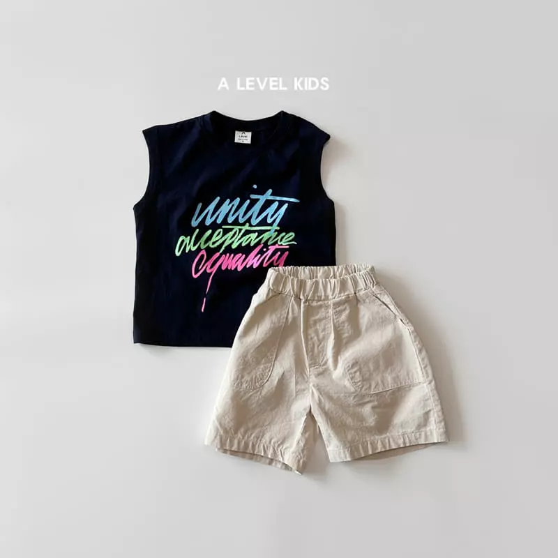 A Level - Korean Children Fashion - #kidzfashiontrend - Summer Letter Sleeveless - 8
