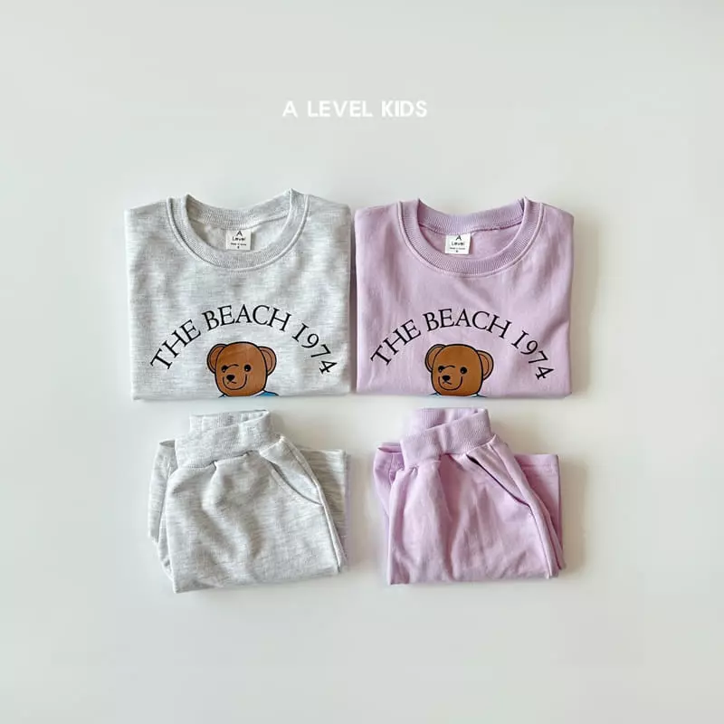 A Level - Korean Children Fashion - #littlefashionista - Beach Top Bottom Set - 2