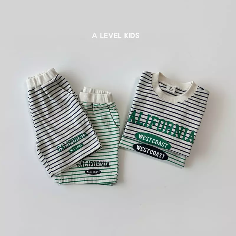 A Level - Korean Children Fashion - #magicofchildhood - California Top Bottom Set - 8