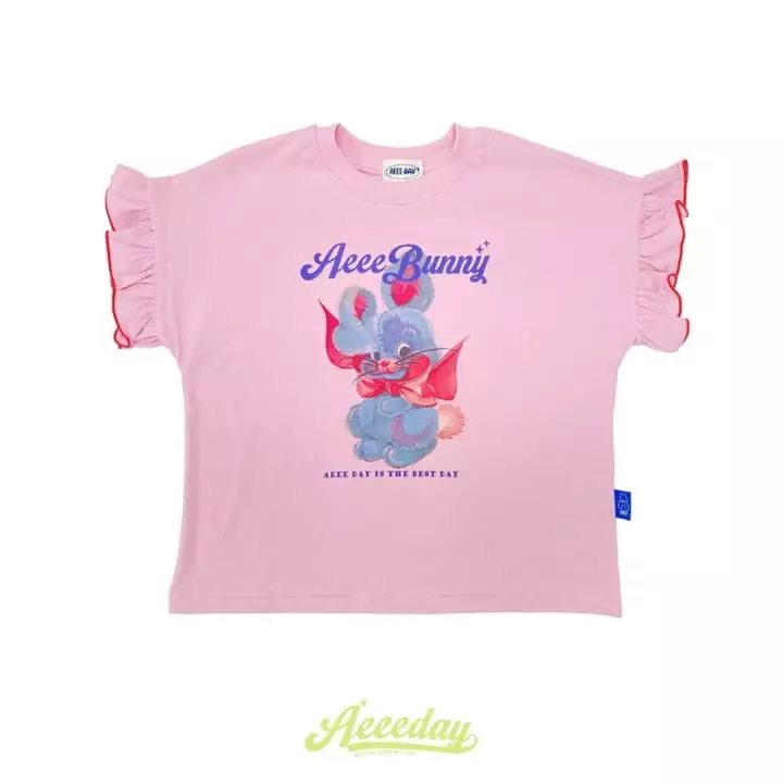 Aeeeday - Korean Children Fashion - #childrensboutique - Ribbon Rabbit Tee - 2