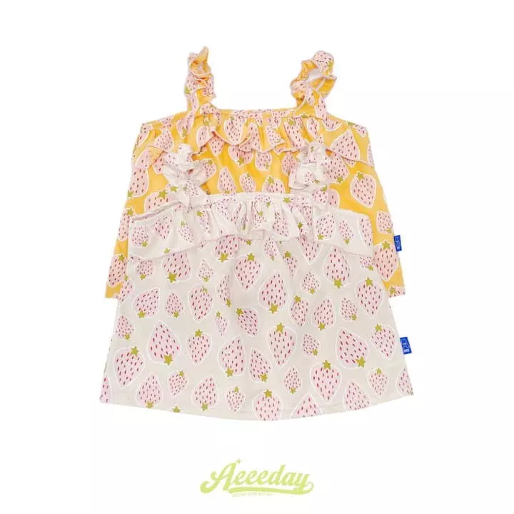 Aeeeday - Korean Children Fashion - #designkidswear - Strawberry Sleeveless
