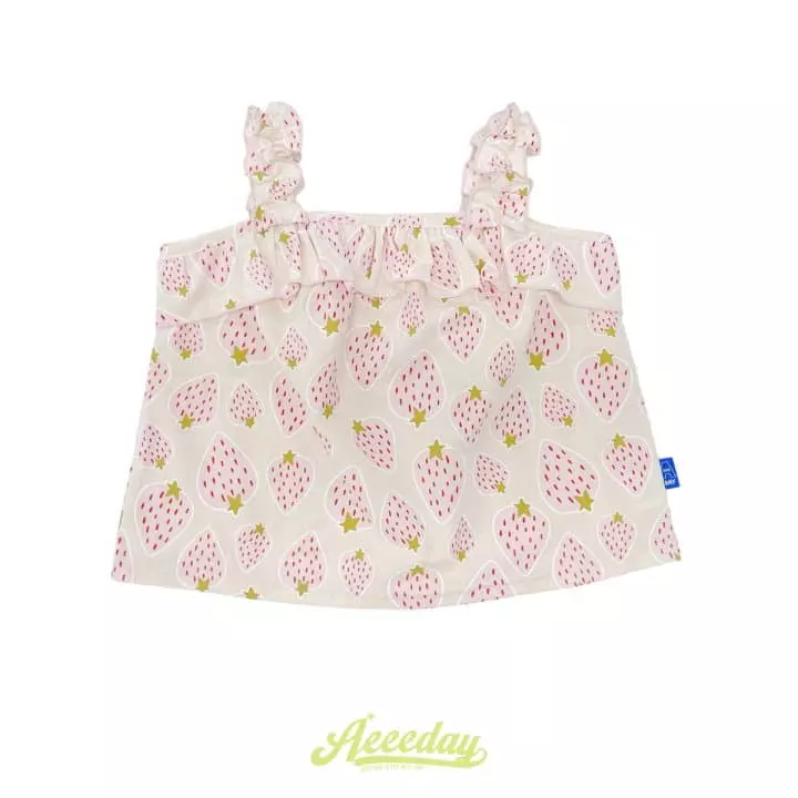 Aeeeday - Korean Children Fashion - #discoveringself - Strawberry Sleeveless - 2