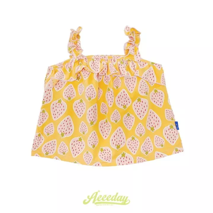 Aeeeday - Korean Children Fashion - #fashionkids - Strawberry Sleeveless - 3