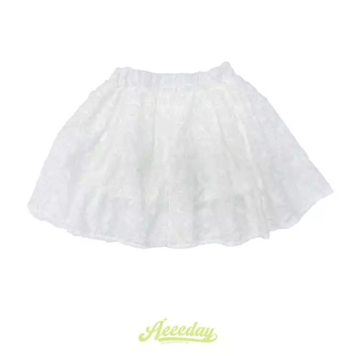 Aeeeday - Korean Children Fashion - #minifashionista - Flower Lace Skirt - 3