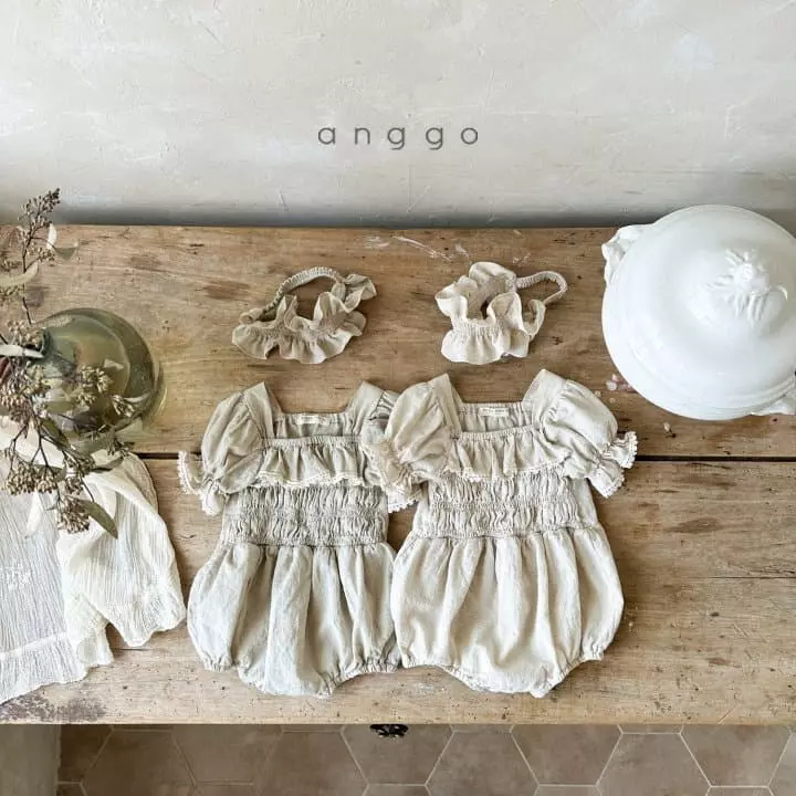 Anggo - Korean Baby Fashion - #babyfashion - Earl Grey Bodysuit - 7