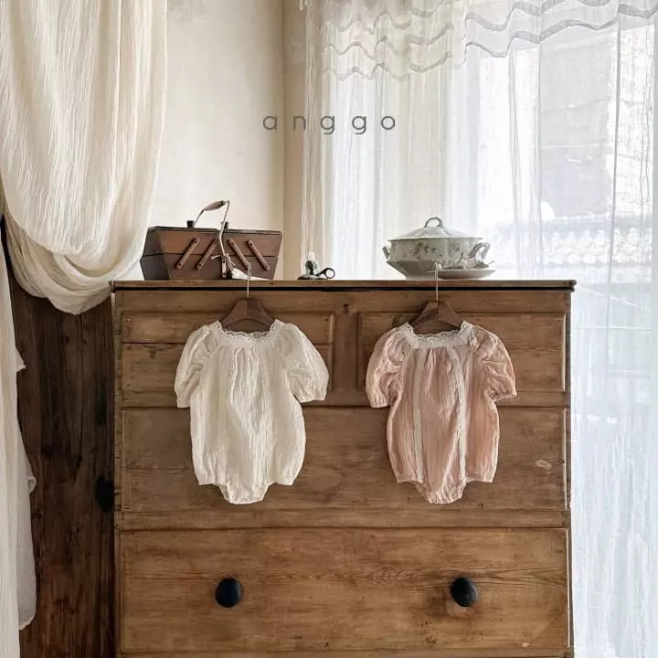 Anggo - Korean Baby Fashion - #babywear - Cream Cheese Bodysuit - 3