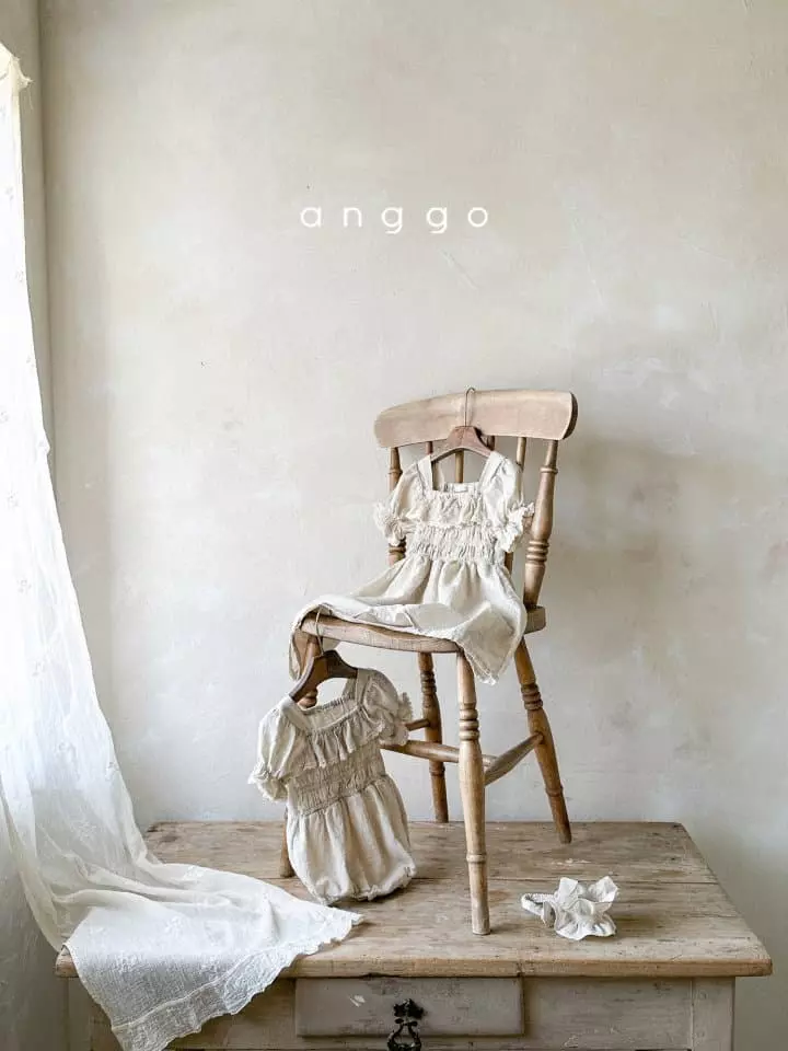 Anggo - Korean Baby Fashion - #onlinebabyboutique - Earl Grey Bodysuit