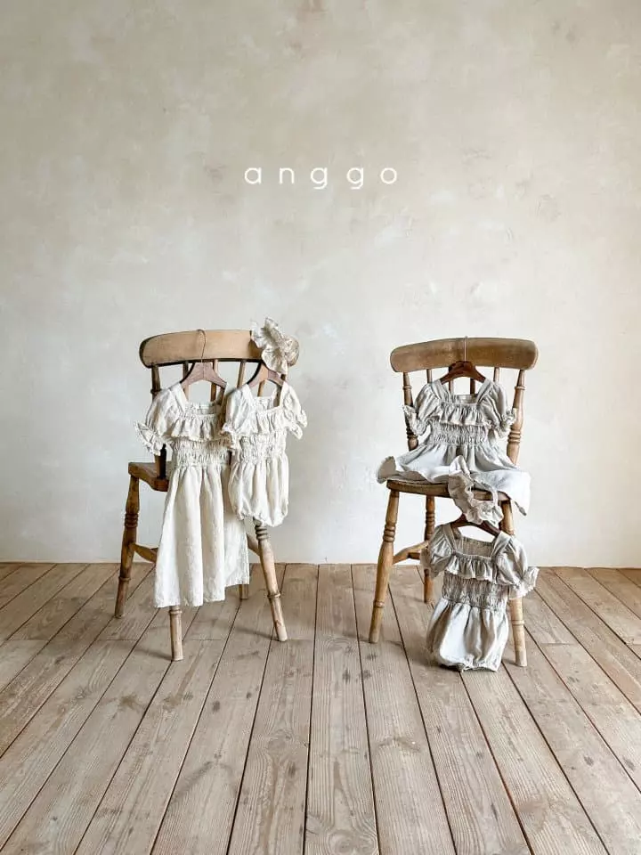 Anggo - Korean Baby Fashion - #onlinebabyshop - Earl Grey Bodysuit - 2