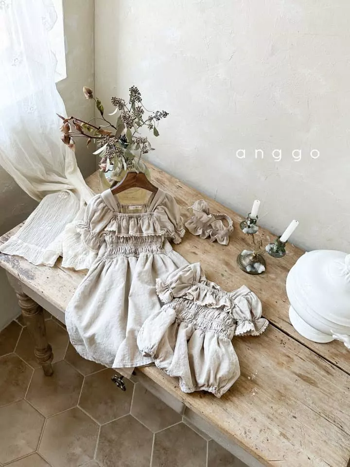 Anggo - Korean Baby Fashion - #smilingbaby - Earl Grey Bodysuit - 3