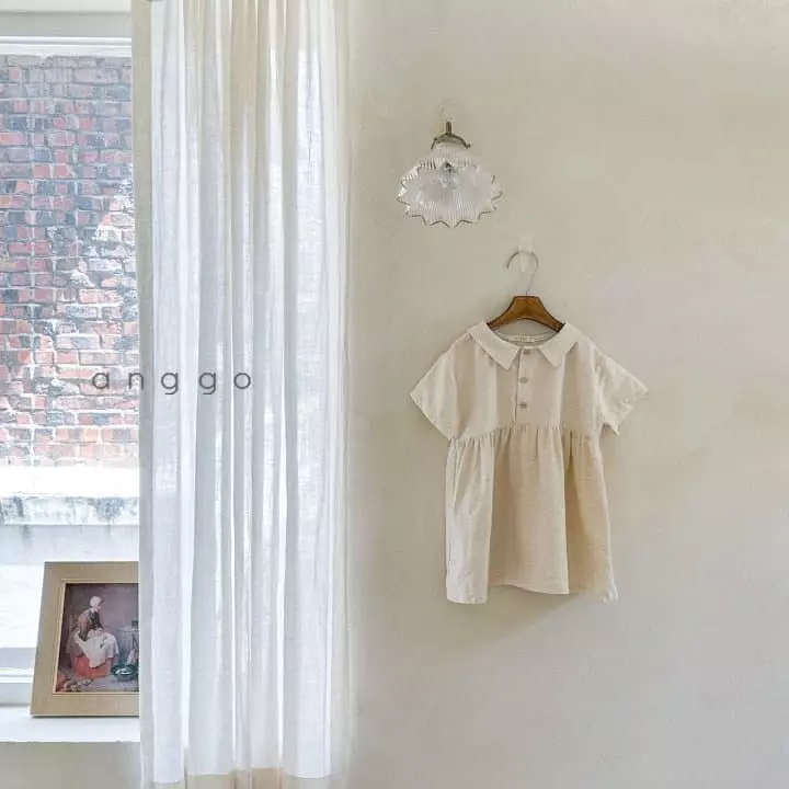 Anggo - Korean Children Fashion - #childofig - Natural One-piece - 5