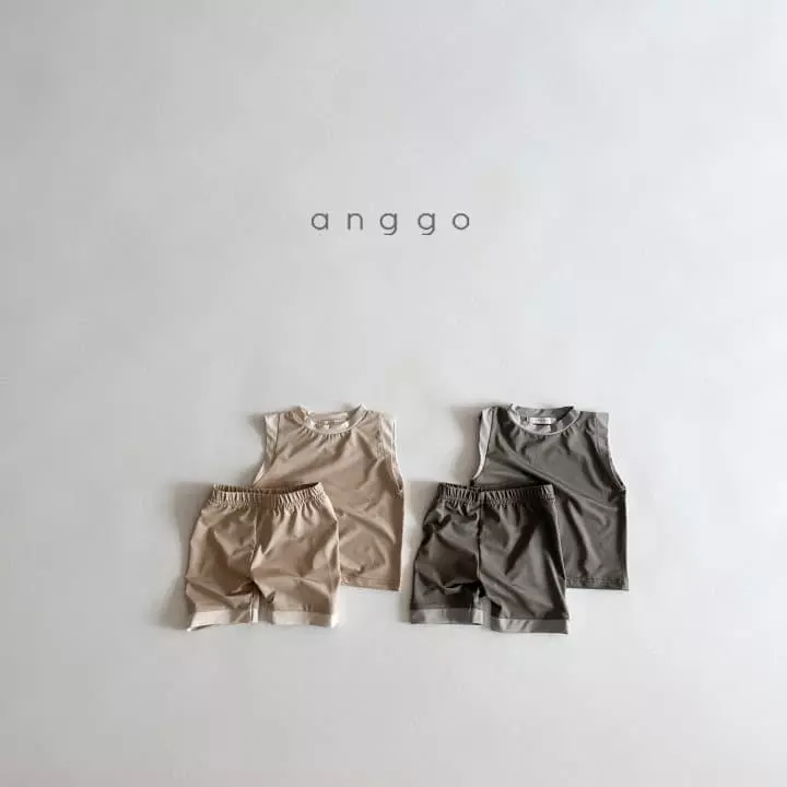 Anggo - Korean Children Fashion - #childofig - Plain Swimwear Set - 8