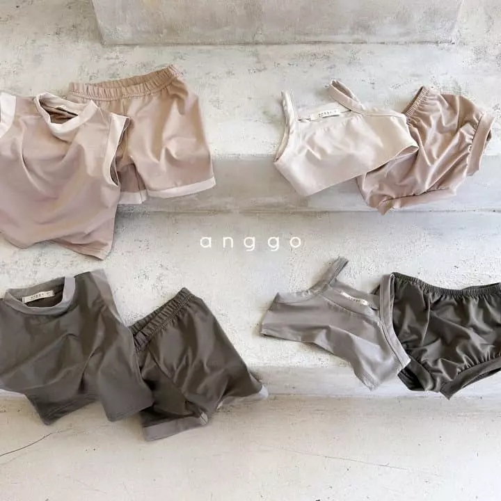 Anggo - Korean Children Fashion - #magicofchildhood - Plain Swimwear Bikini - 4