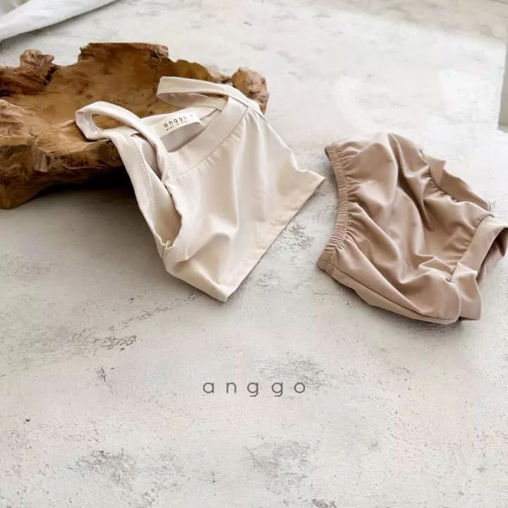 Anggo - Korean Children Fashion - #prettylittlegirls - Plain Swimwear Bikini - 5