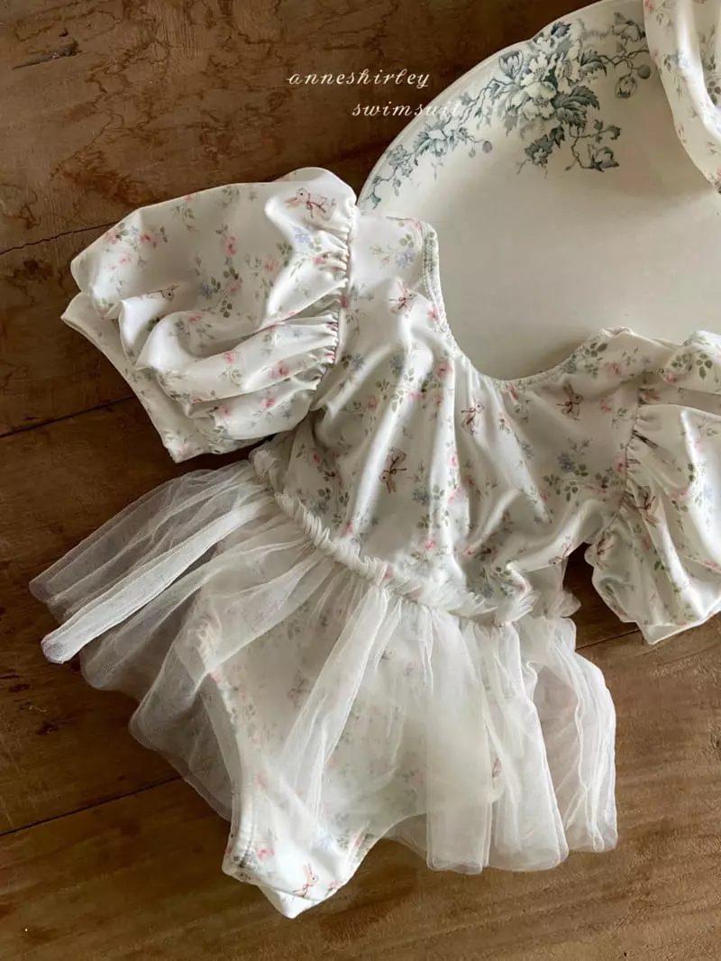 Anne Shirley - Korean Baby Fashion - #babyoutfit - Atelier Rabbit Swimwear with Hat