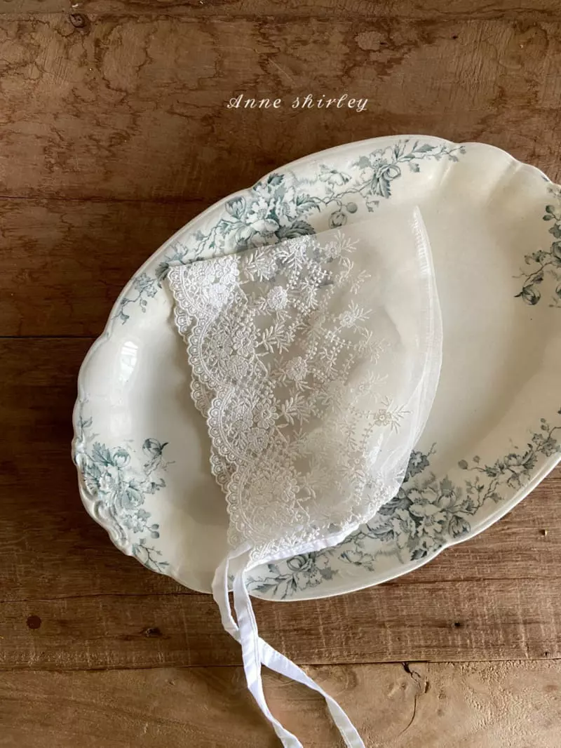 Anne Shirley - Korean Baby Fashion - #onlinebabyshop - Wisper Lace Bonnet - 2