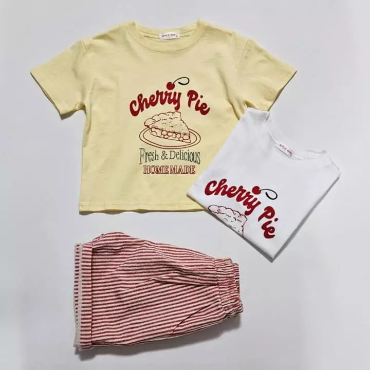 Applemint - Korean Children Fashion - #Kfashion4kids - Cherry Pie Tee - 3