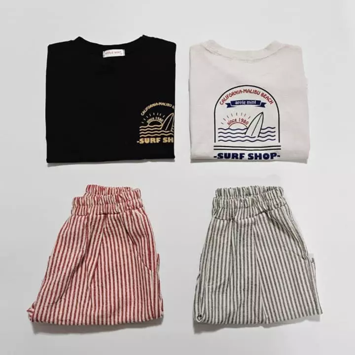 Applemint - Korean Children Fashion - #childofig - Surfer Front Back Tee - 9
