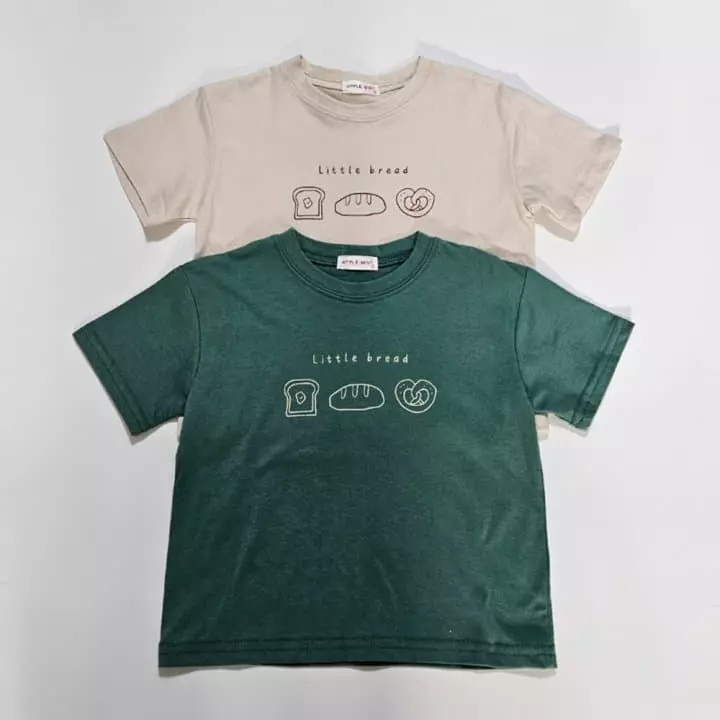 Applemint - Korean Children Fashion - #kidsshorts - Bread Tee - 2