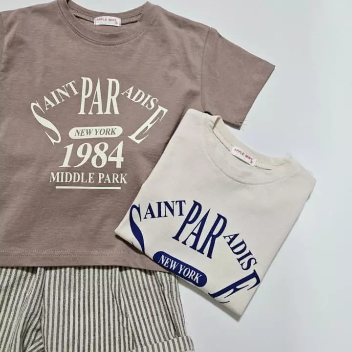 Applemint - Korean Children Fashion - #kidsshorts - Saint Tee - 12