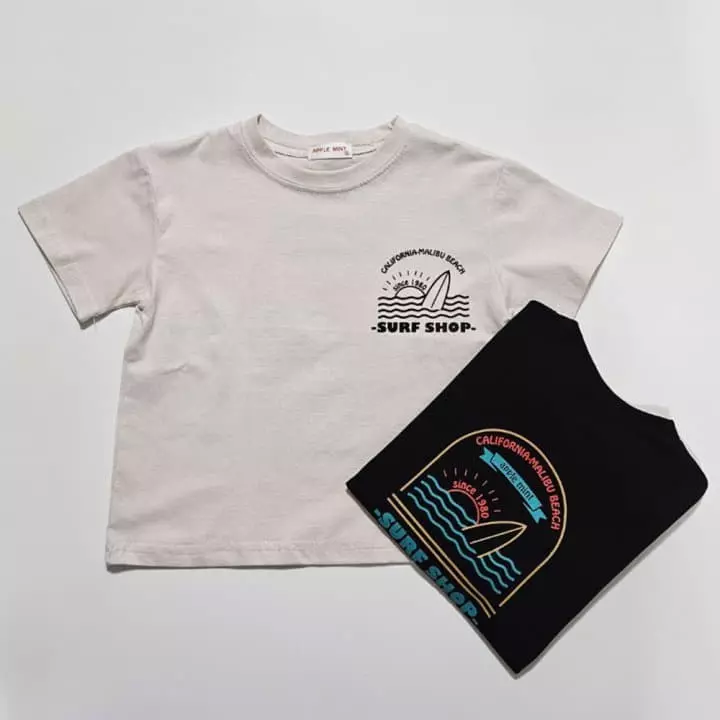 Applemint - Korean Children Fashion - #magicofchildhood - Surfer Front Back Tee - 6