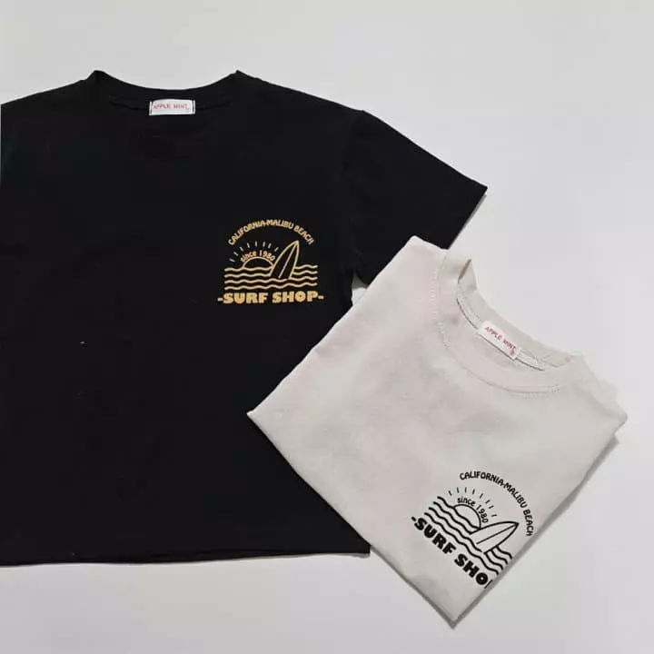 Applemint - Korean Children Fashion - #minifashionista - Surfer Front Back Tee - 7