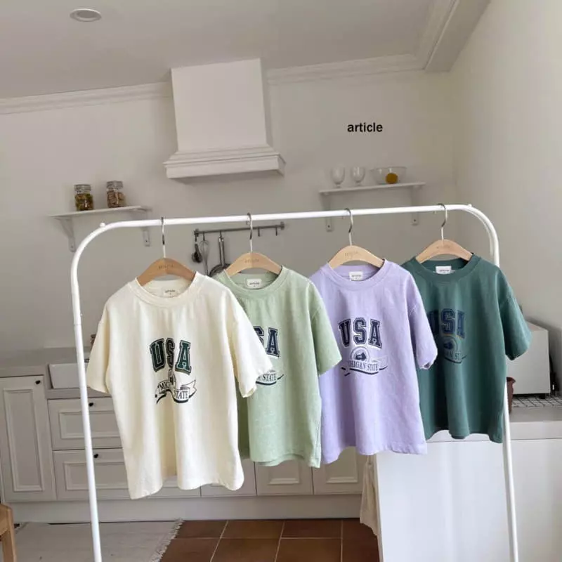 Article - Korean Children Fashion - #Kfashion4kids - USA Pigment Tee - 9