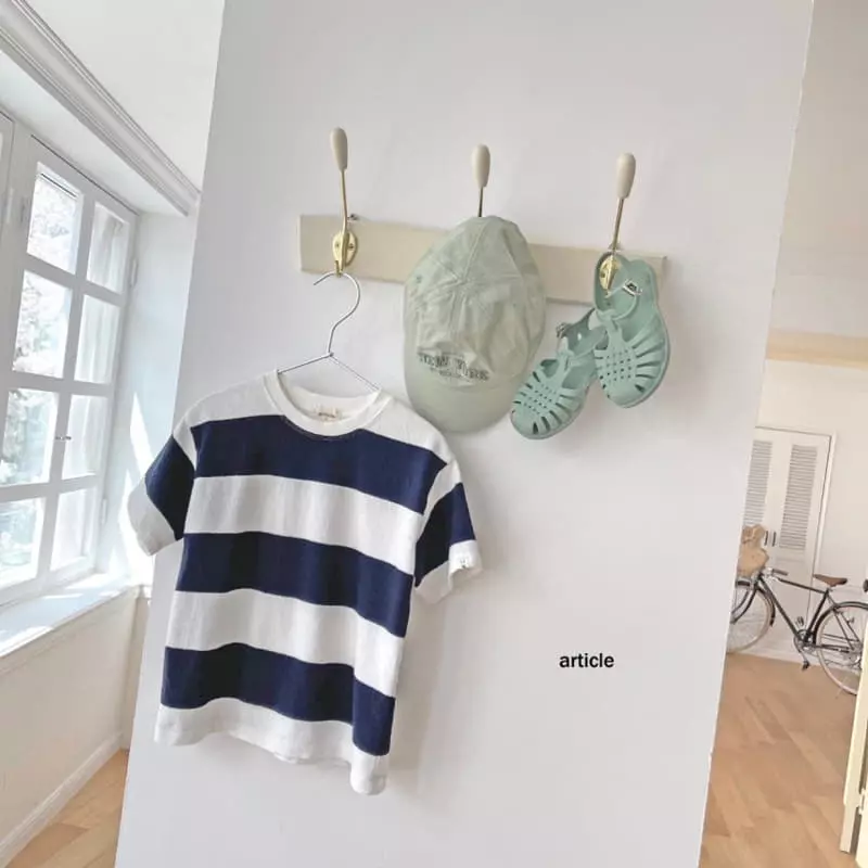 Article - Korean Children Fashion - #Kfashion4kids - Coy Stripes Tee - 6