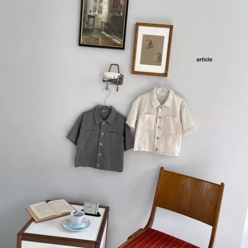 Article - Korean Children Fashion - #childofig - Boy Linen Jacket