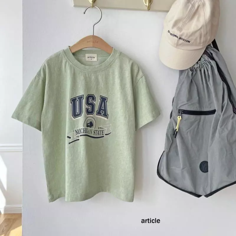 Article - Korean Children Fashion - #childofig - USA Pigment Tee