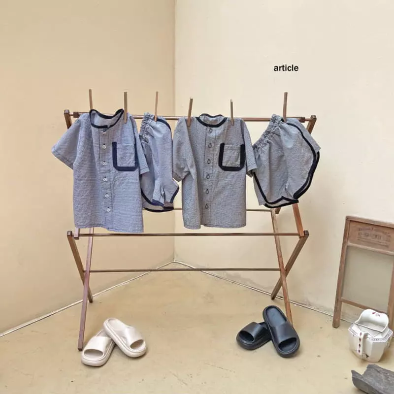 Article - Korean Children Fashion - #childrensboutique - Mureng Top Bottom Set - 8