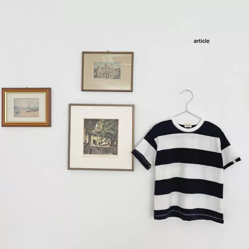 Article - Korean Children Fashion - #fashionkids - Coy Stripes Tee - 2