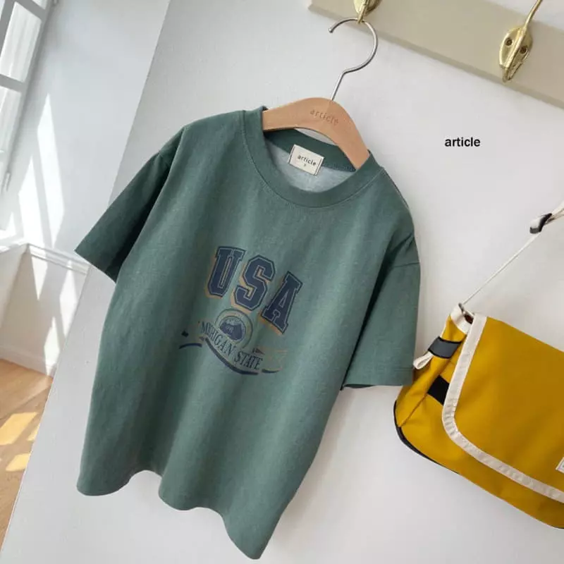 Article - Korean Children Fashion - #kidzfashiontrend - USA Pigment Tee - 8