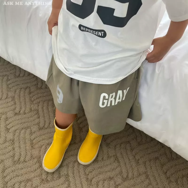 Ask Me Anything - Korean Children Fashion - #minifashionista - Gray Pants - 9