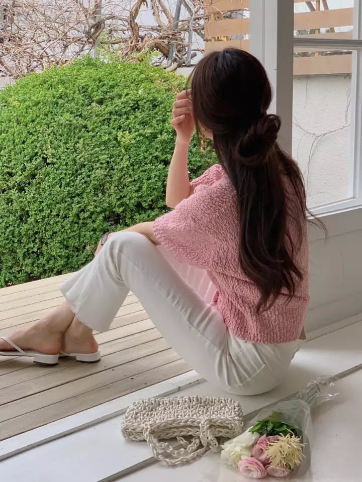 Atthismoment - Korean Women Fashion - #pursuepretty - Short Sleeves Spring Cardigan - 3