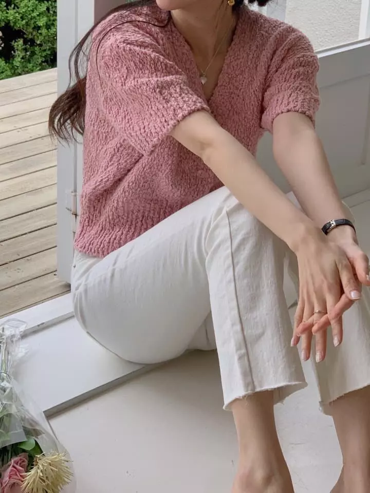 Atthismoment - Korean Women Fashion - #pursuepretty - Short Sleeves Spring Cardigan - 4