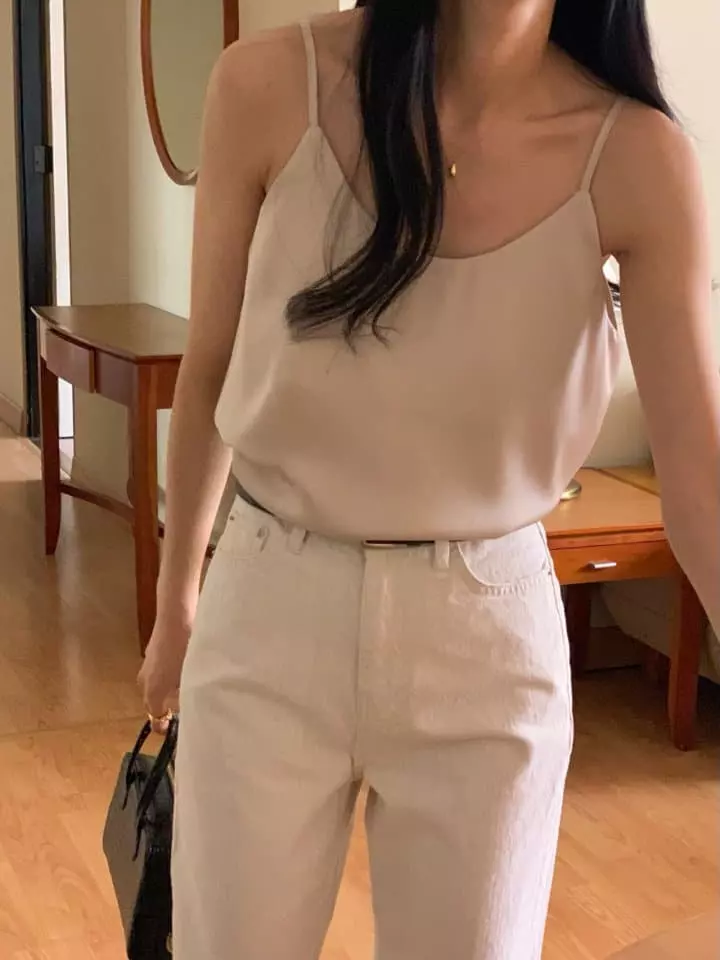 Atthismoment - Korean Women Fashion - #restrostyle - Silk Sleeveless