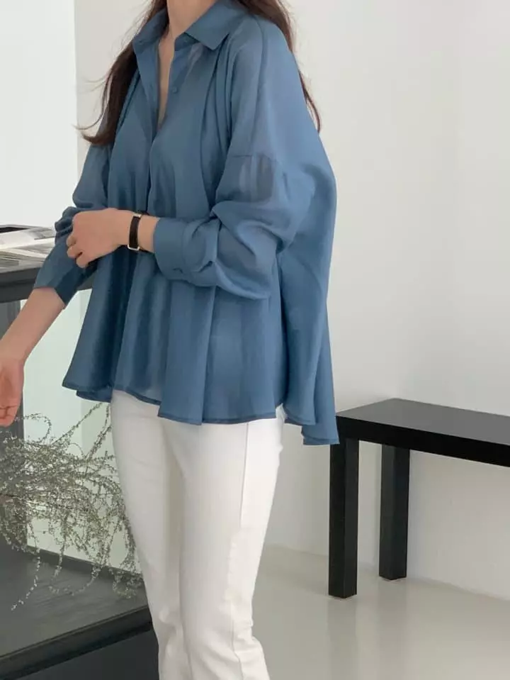 Atthismoment - Korean Women Fashion - #romanticstyle - Tencel Blouse - 6