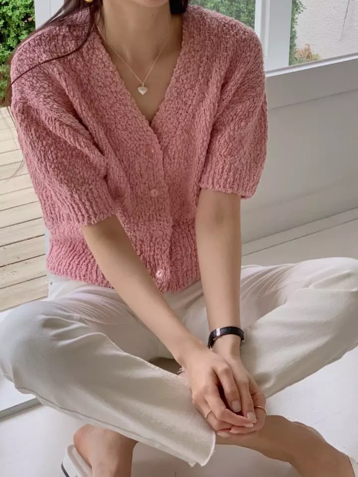 Atthismoment - Korean Women Fashion - #vintageinspired - Short Sleeves Spring Cardigan