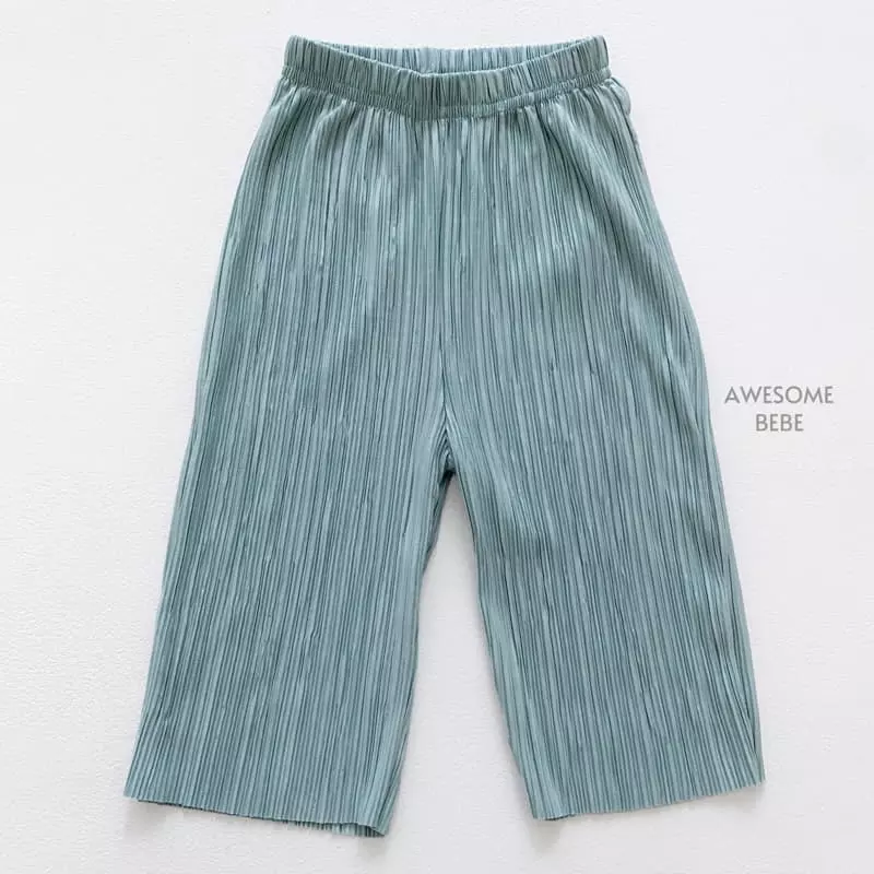 Awesome Bebe - Korean Children Fashion - #Kfashion4kids - Pleats Wrinkle Top Bottom Set - 10