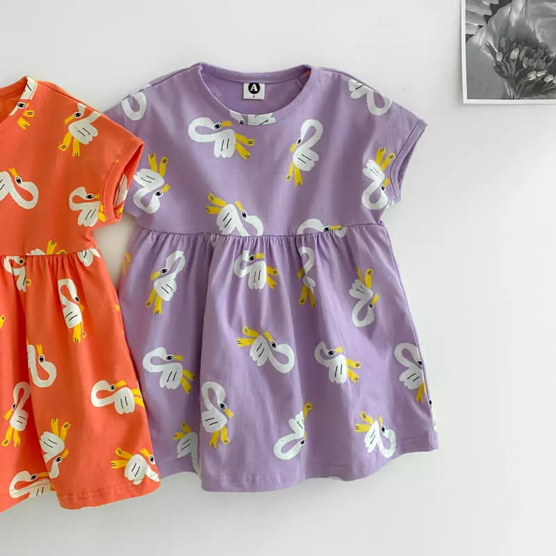 Awesome Bebe - Korean Children Fashion - #Kfashion4kids - Swan One-piece - 6