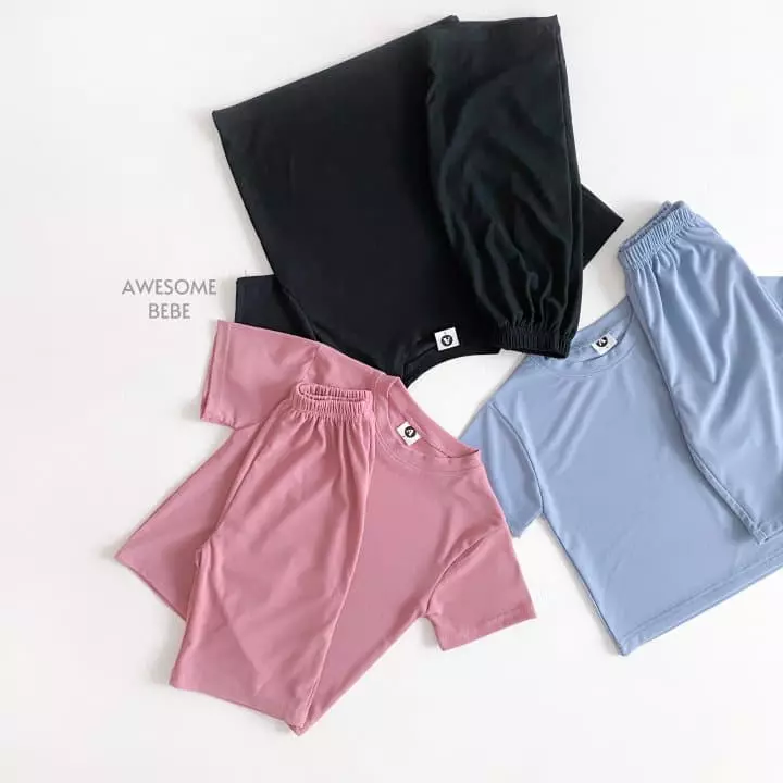 Awesome Bebe - Korean Children Fashion - #kidzfashiontrend - Pleats Top Bottom Set - 4