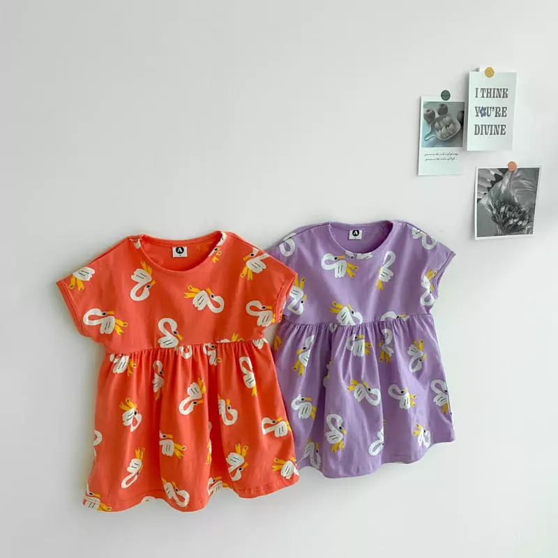 Awesome Bebe - Korean Children Fashion - #childofig - Swan One-piece - 11