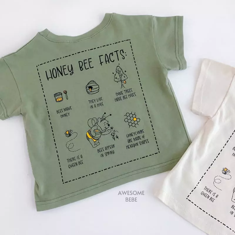 Awesome Bebe - Korean Children Fashion - #childofig - Honey Bee P Tee - 10