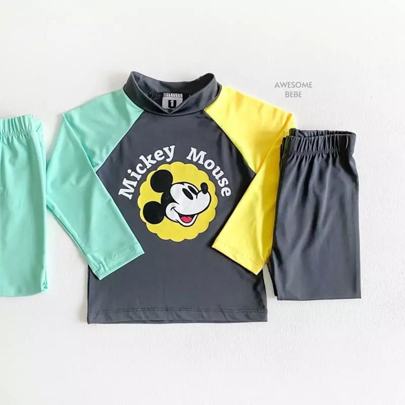 Awesome Bebe - Korean Children Fashion - #childofig - D Rashguard Set - 2