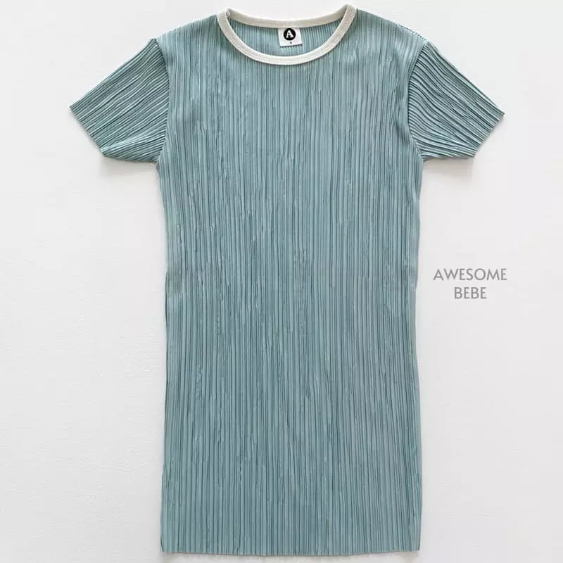 Awesome Bebe - Korean Children Fashion - #designkidswear - Pleats Wrinkle One-piece - 3