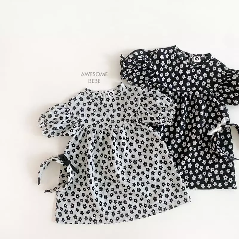 Awesome Bebe - Korean Children Fashion - #designkidswear - Small Flower One-piece