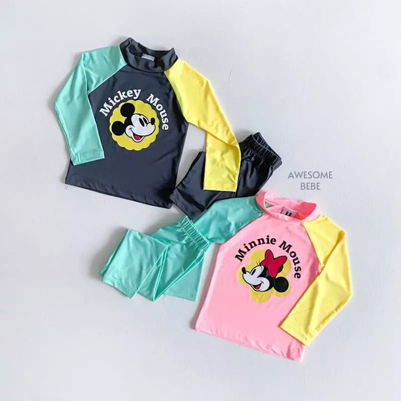Awesome Bebe - Korean Children Fashion - #designkidswear - D Rashguard Set - 5