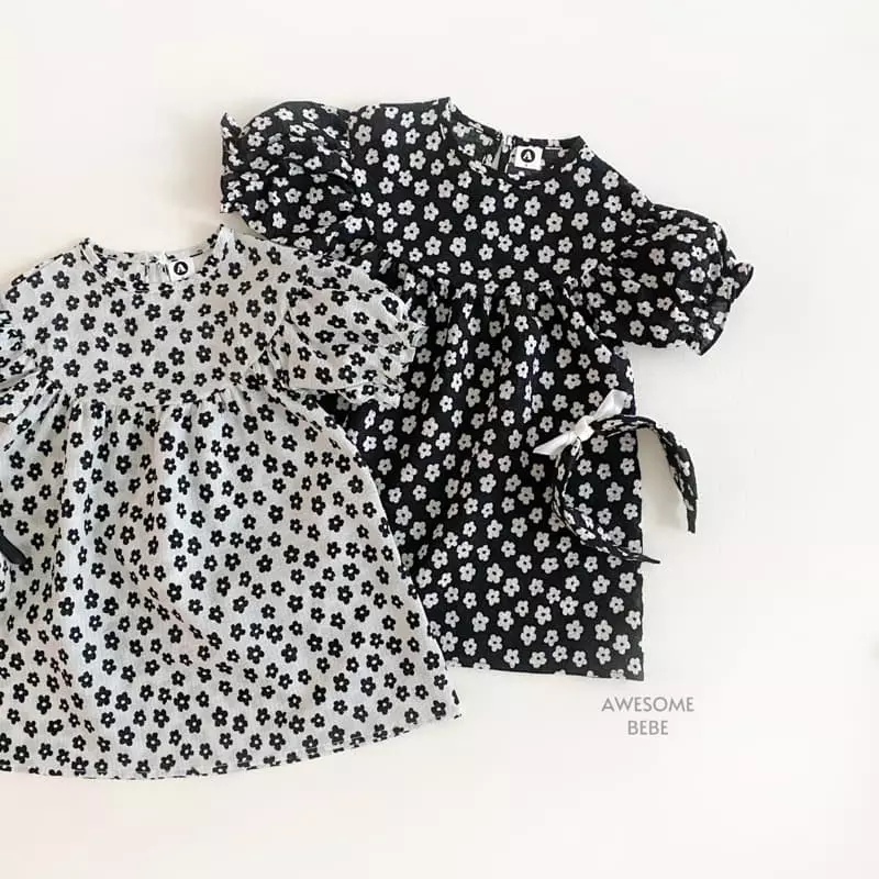 Awesome Bebe - Korean Children Fashion - #discoveringself - Small Flower One-piece - 2