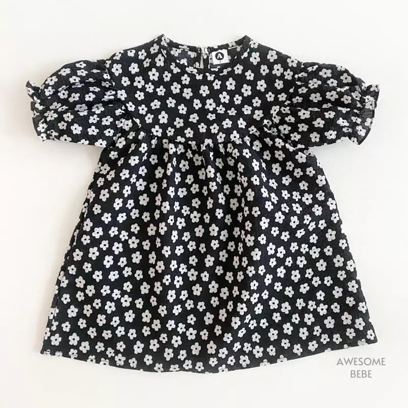 Awesome Bebe - Korean Children Fashion - #fashionkids - Small Flower One-piece - 3
