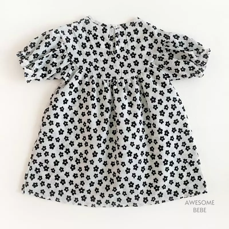 Awesome Bebe - Korean Children Fashion - #fashionkids - Small Flower One-piece - 4